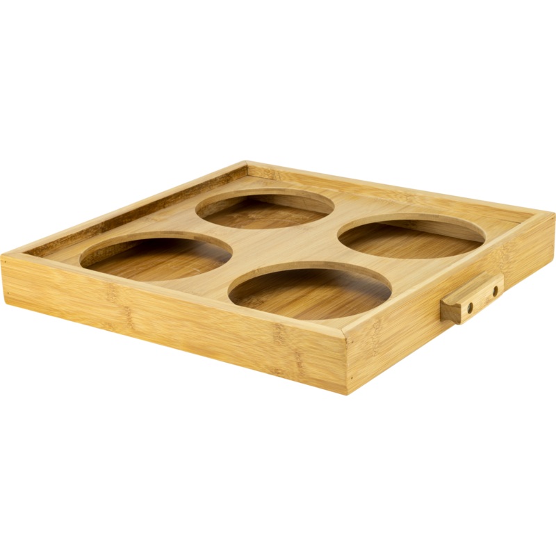 Bamboo stand for four jars 38cm