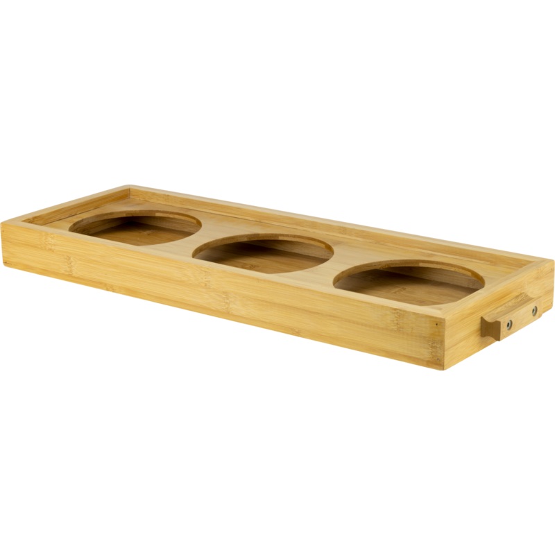 Bamboo stand for three jars 55cm