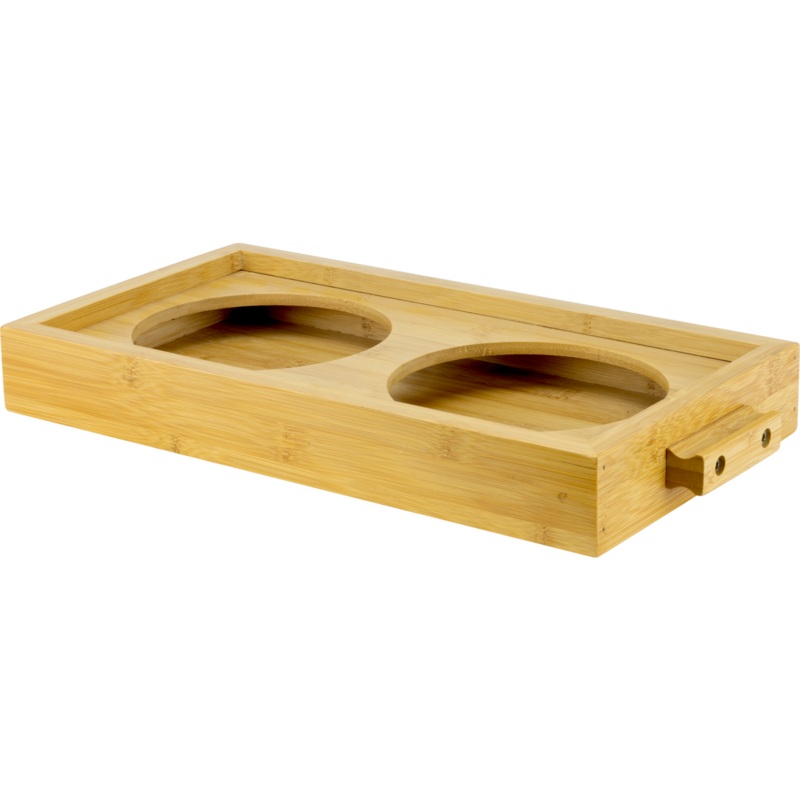 Bamboo stand for two jars 38cm