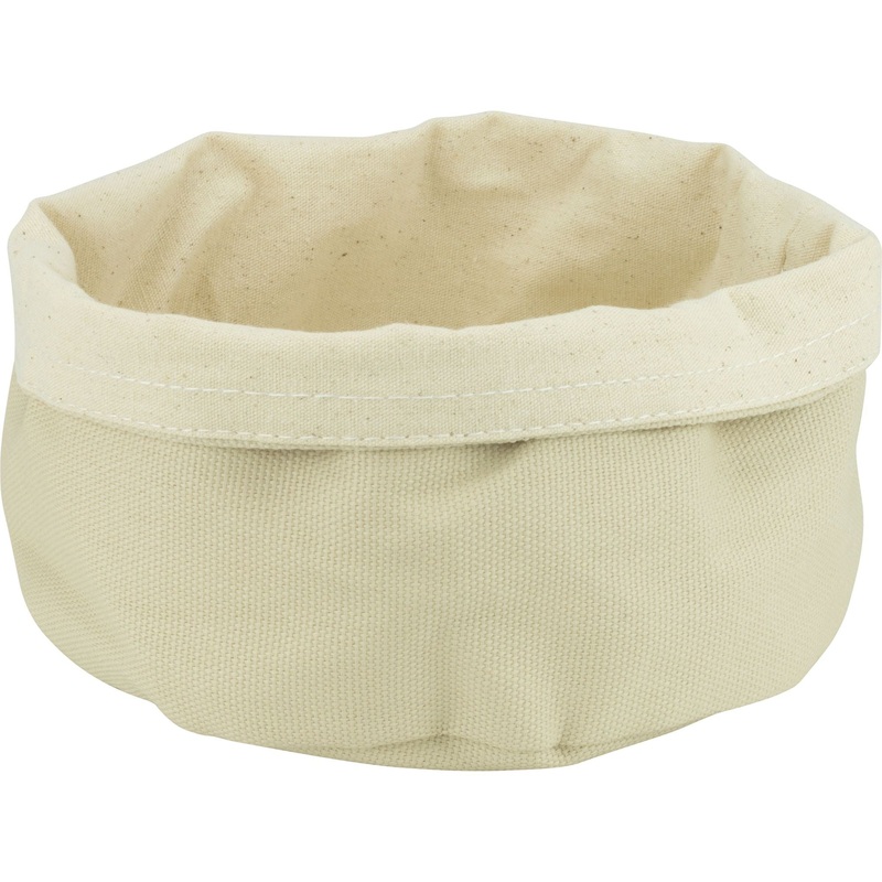 Round textile bread basket "Latte" 17x11cm