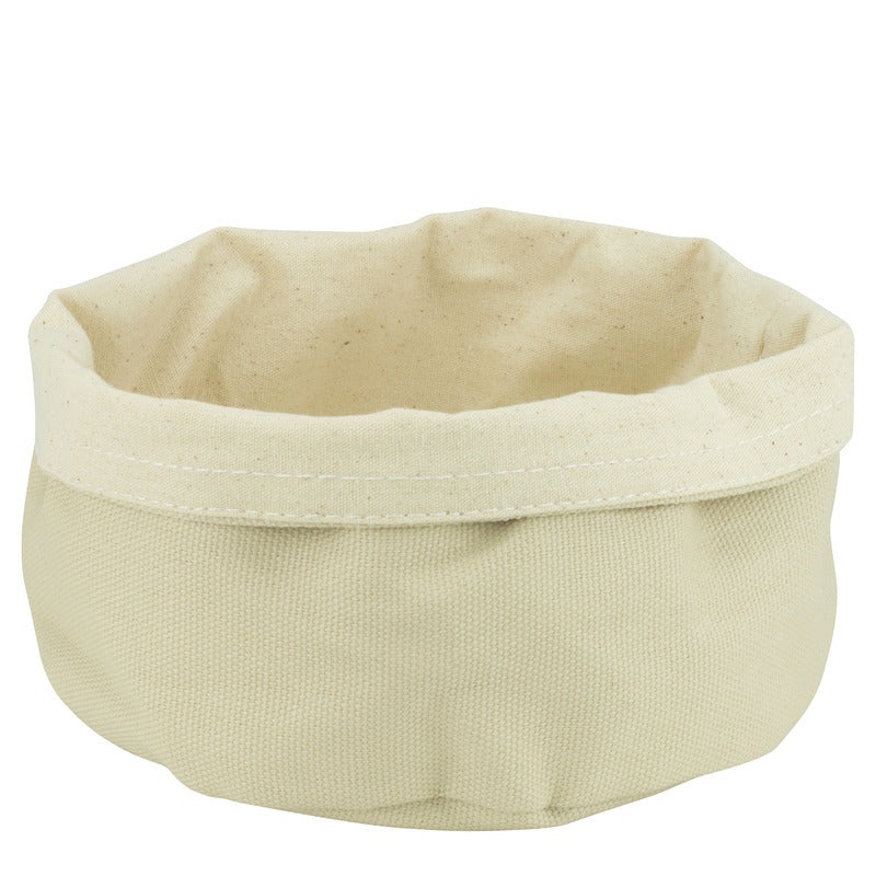 Round textile bread basket "Latte" 20x12cm
