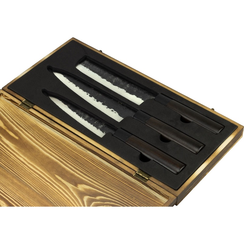 Shibui 3 pcs knife set with wooden box