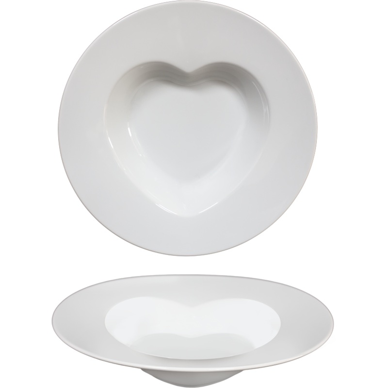 Heart pasta plate 27cm