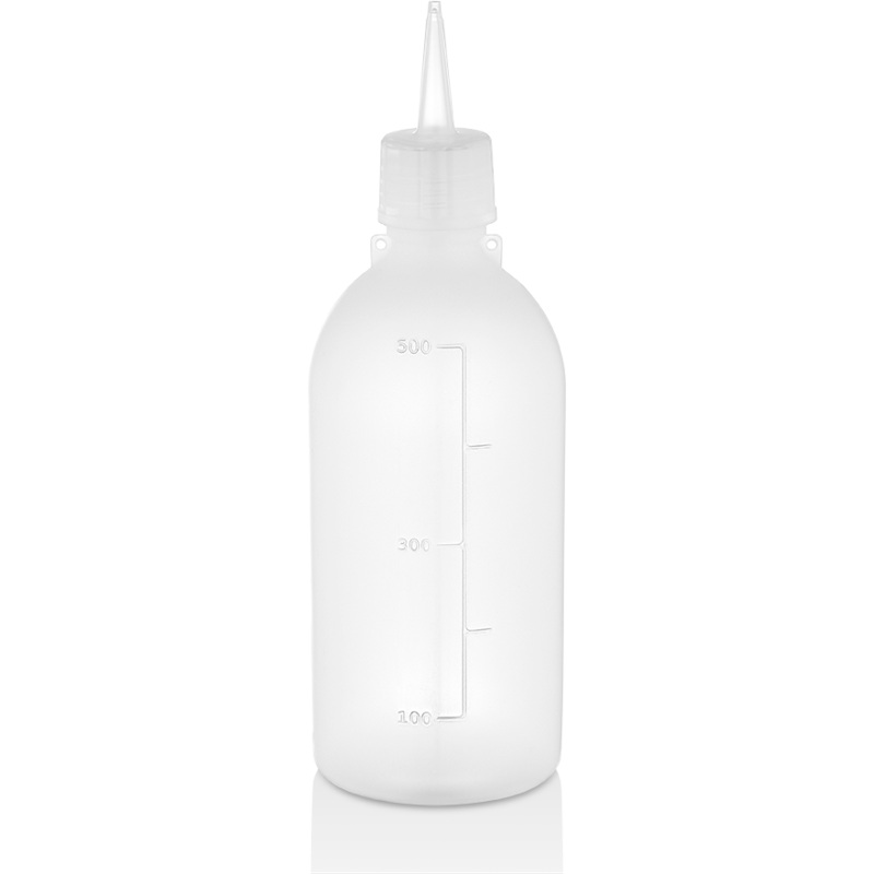 Squeeze bottle dispenser for oil transparent 500ml