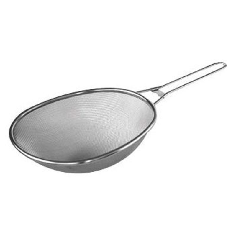Steel oval strainer 21x20cm