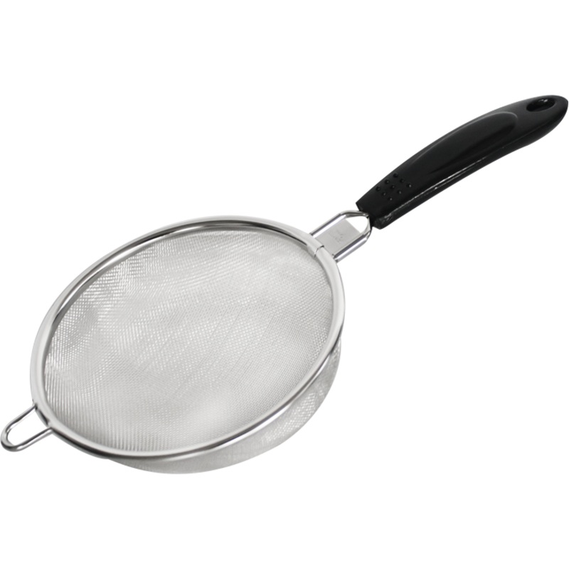 Universal strainer with black handle 11cm
