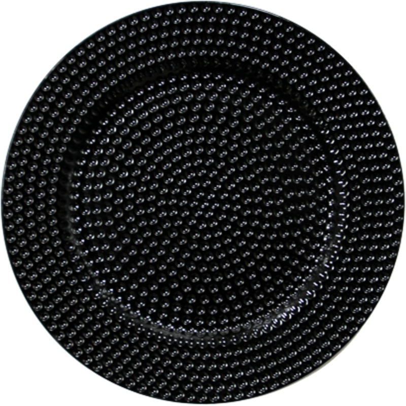 Charger plate "Charm" black 33cm