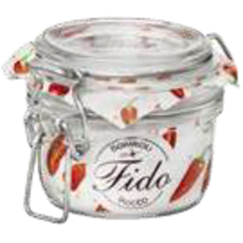 Glass jar with clip top 125ml