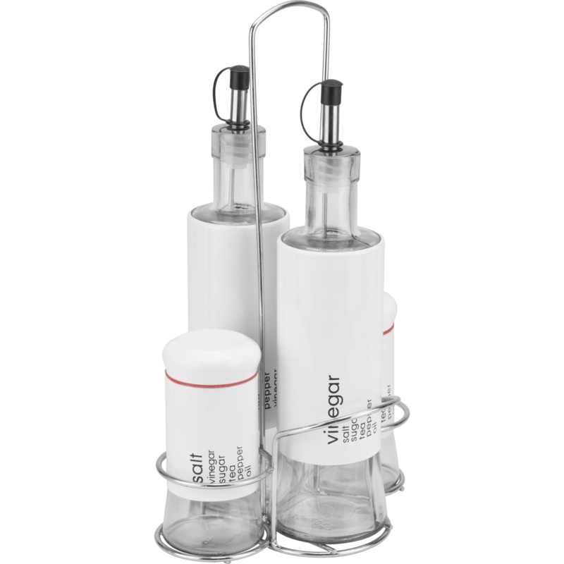 Condiment set 5 piece "White"
