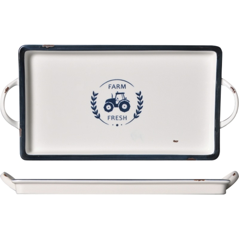Happy Farm Rectangular platter 38.8cm