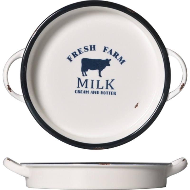 Happy Farm Round platter 23.4cm
