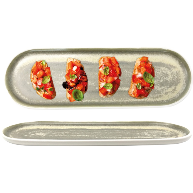 Ivy white Oval plate 38x13cm