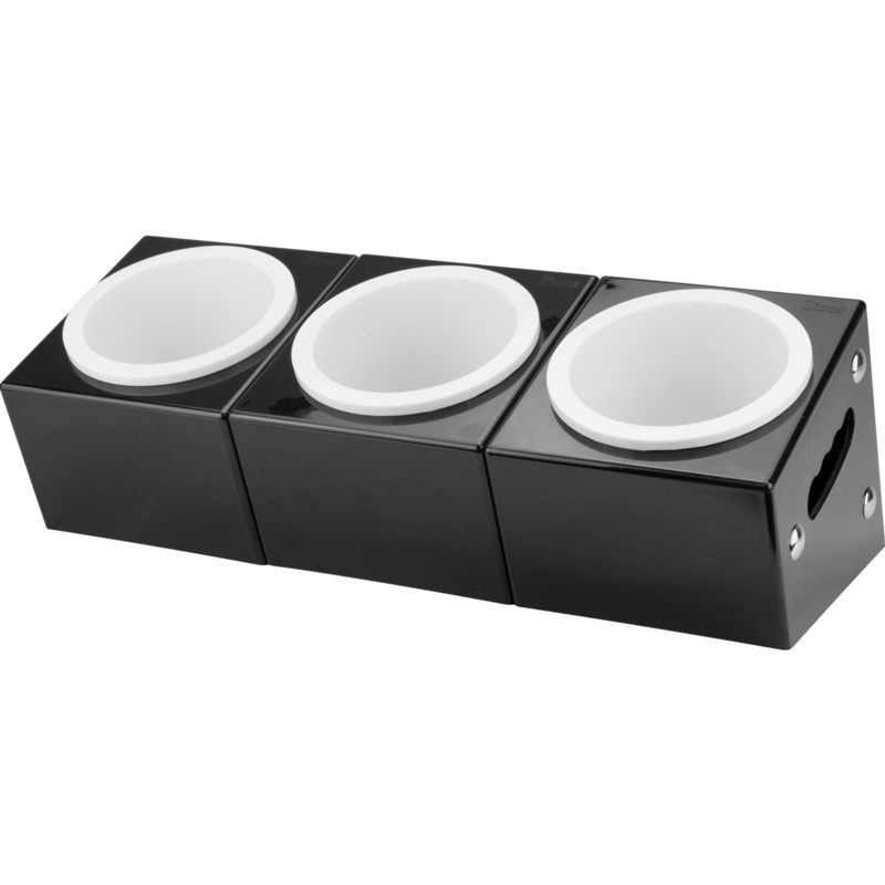 Polycarbonate cutlery holder with 3 sections 48cm