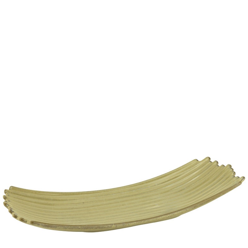 Akira curved rectangular platter 40x14cm