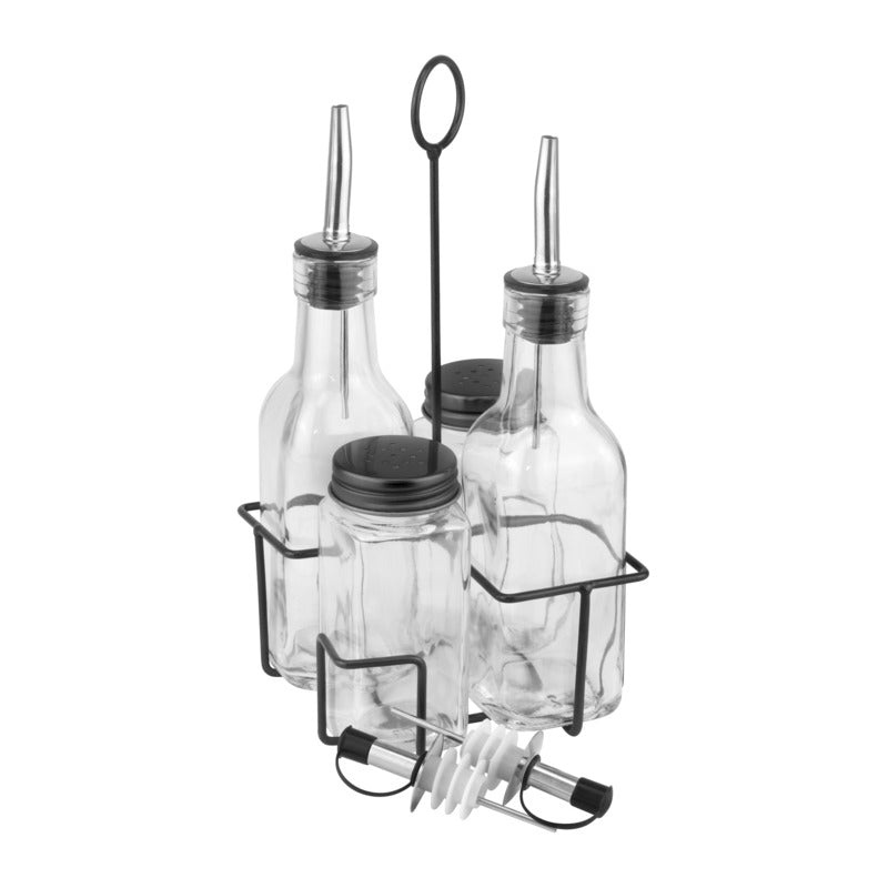 Basics condiment set "Black" 4pcs