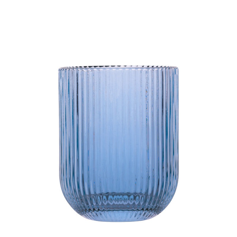 Bloom beverage glass 260ml blue