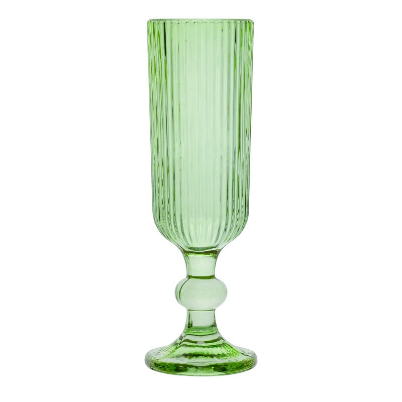 Bloom champagne glass 150ml green