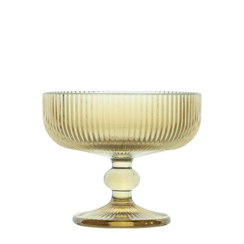 Bloom dessert glass 280ml yellow
