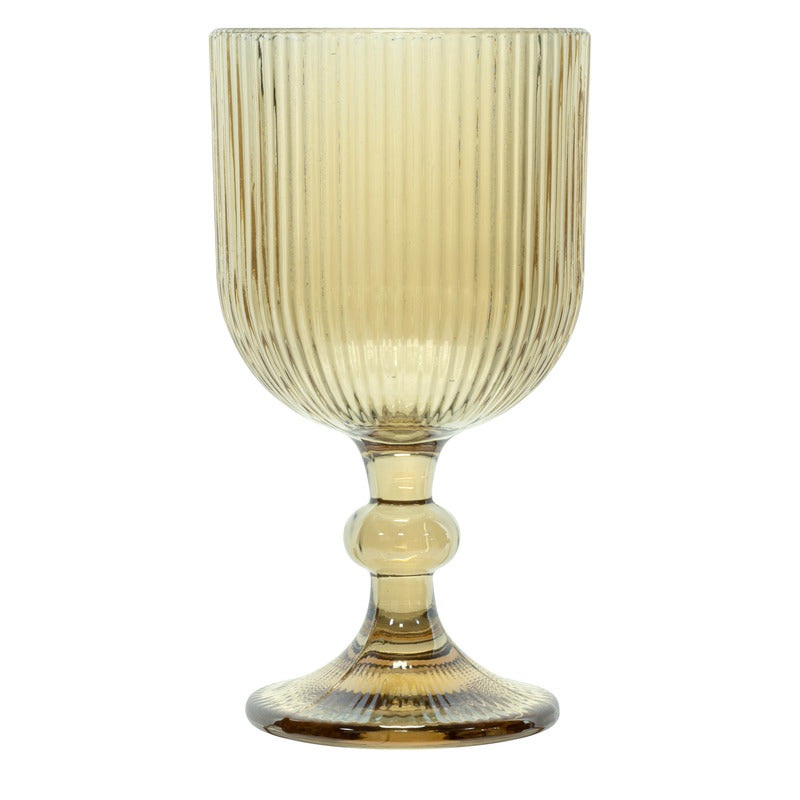 Bloom red wine glass 350ml yellow