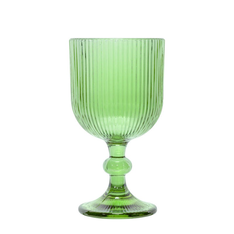 Bloom white wine glass 250ml green