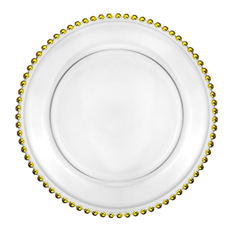Charger plate "Charm" gold edge 32cm