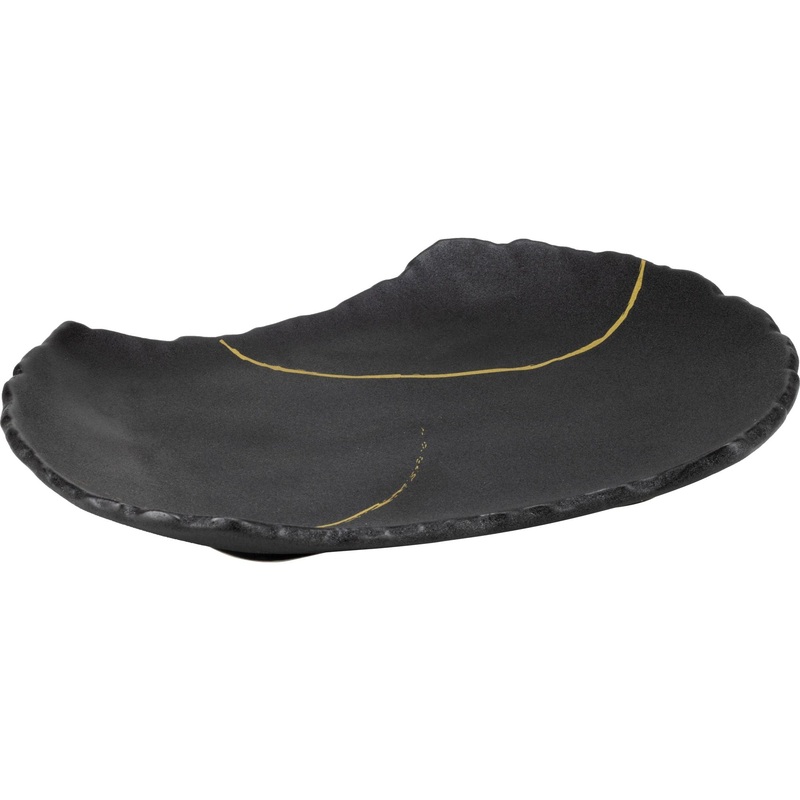 Wabi-Sabi curved platter 29x20cm