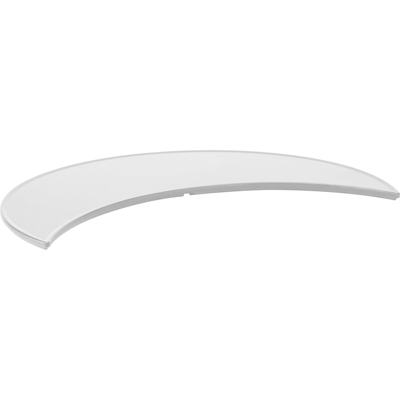 Curved melamine platter white 59cm