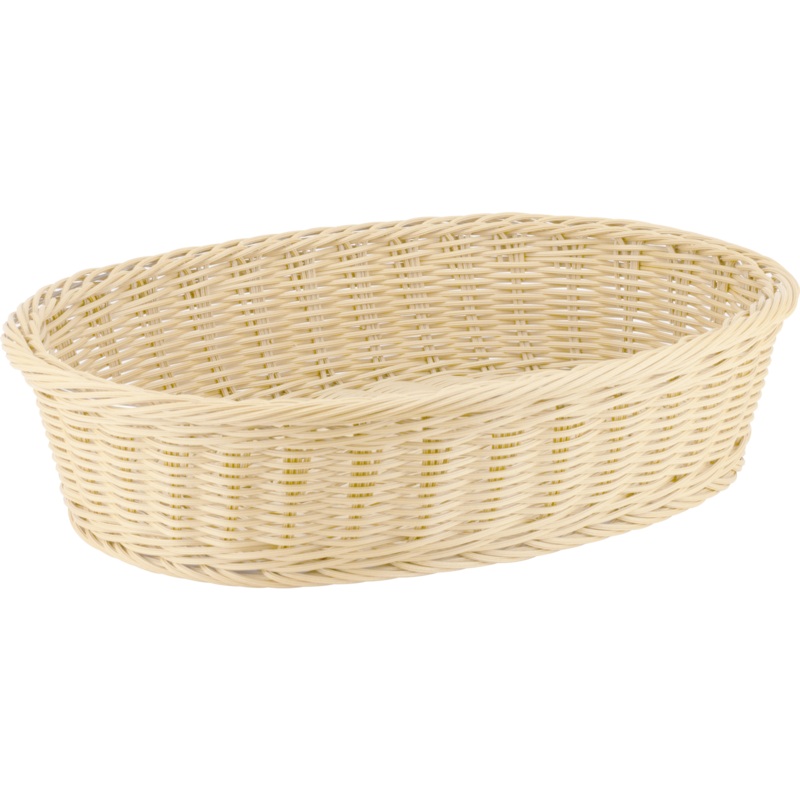 Oval waterproof bread basket natural 48cm
