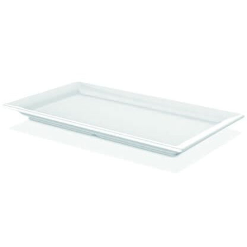 Rectangular melamine platter white 50cm