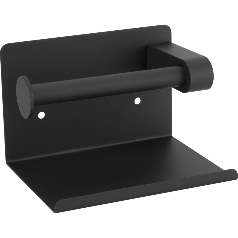Toilet roll holder "Black" 10x14cm