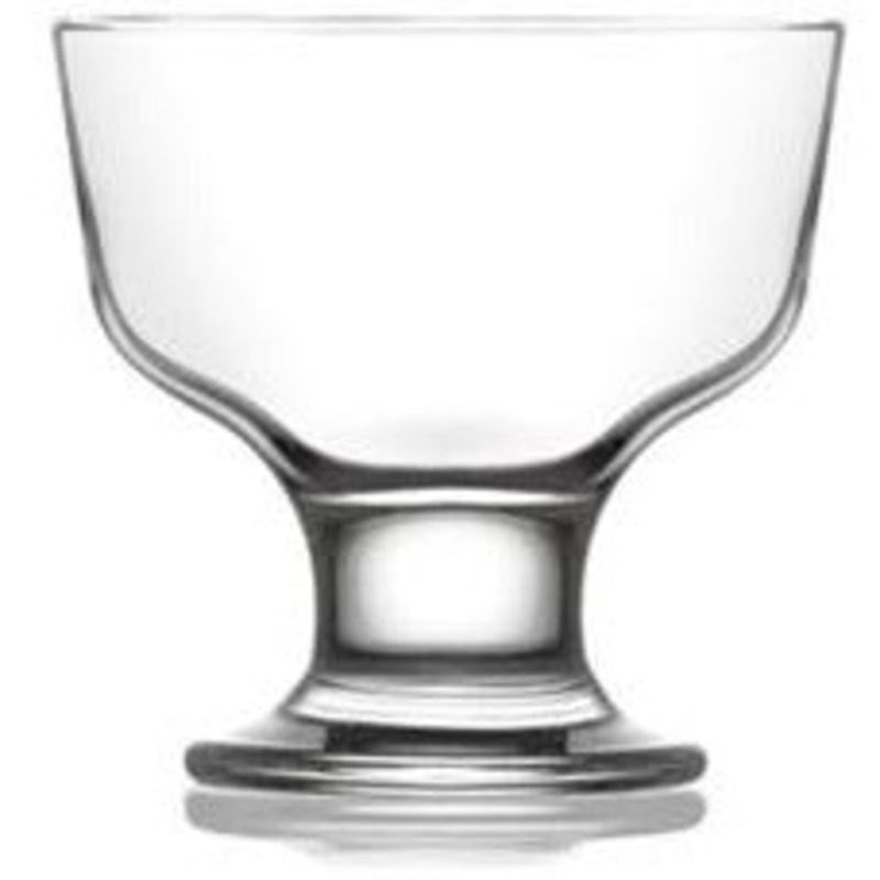 Glass ice cream cup 285ml