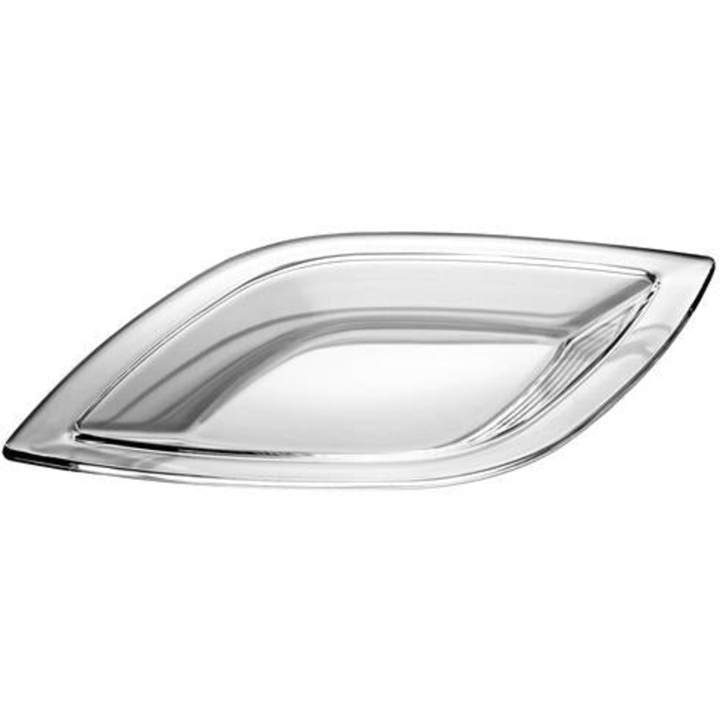 Glass platter 45x26cm