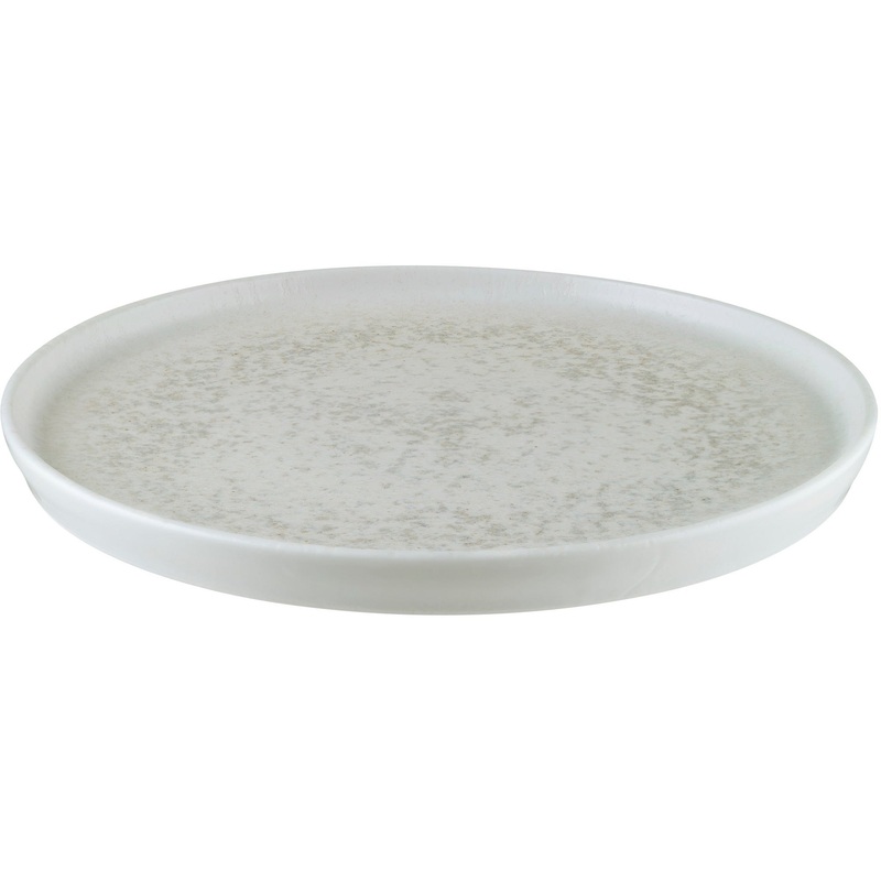 Lunar White Hygee flat plate 16cm