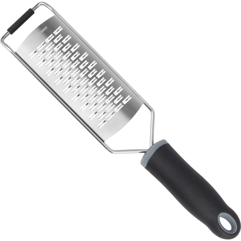 Metal cheese grater with black handle 19.8cm
