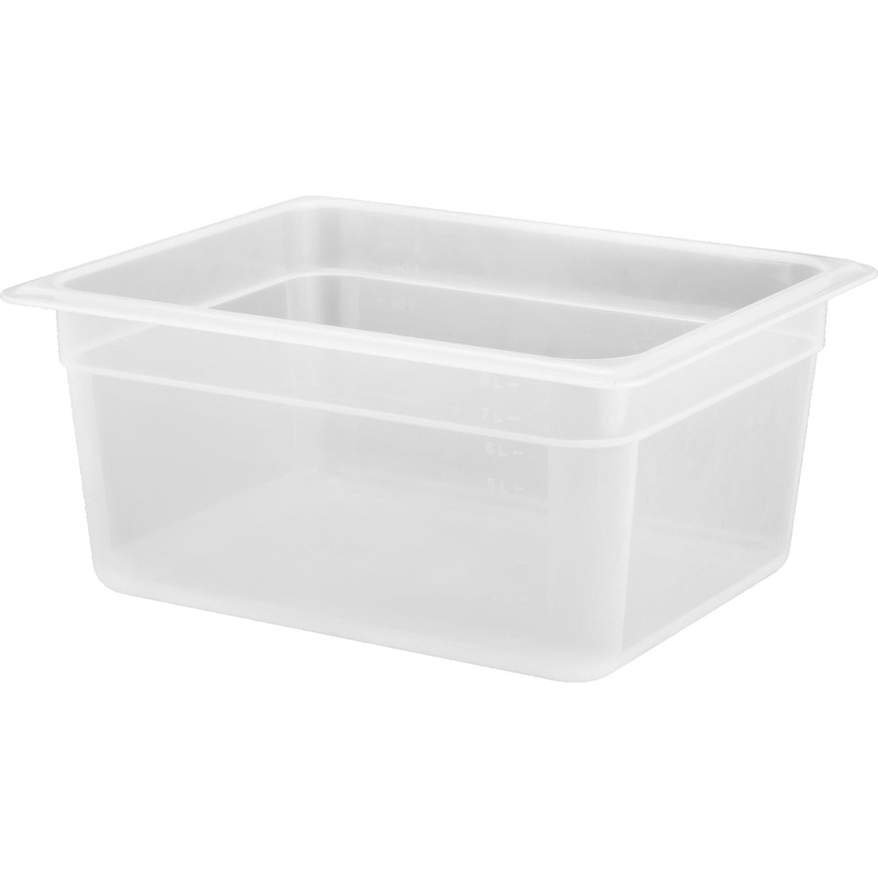 Polypropylene gastronorm storage container GN 1/2 150mm 8.9 litres