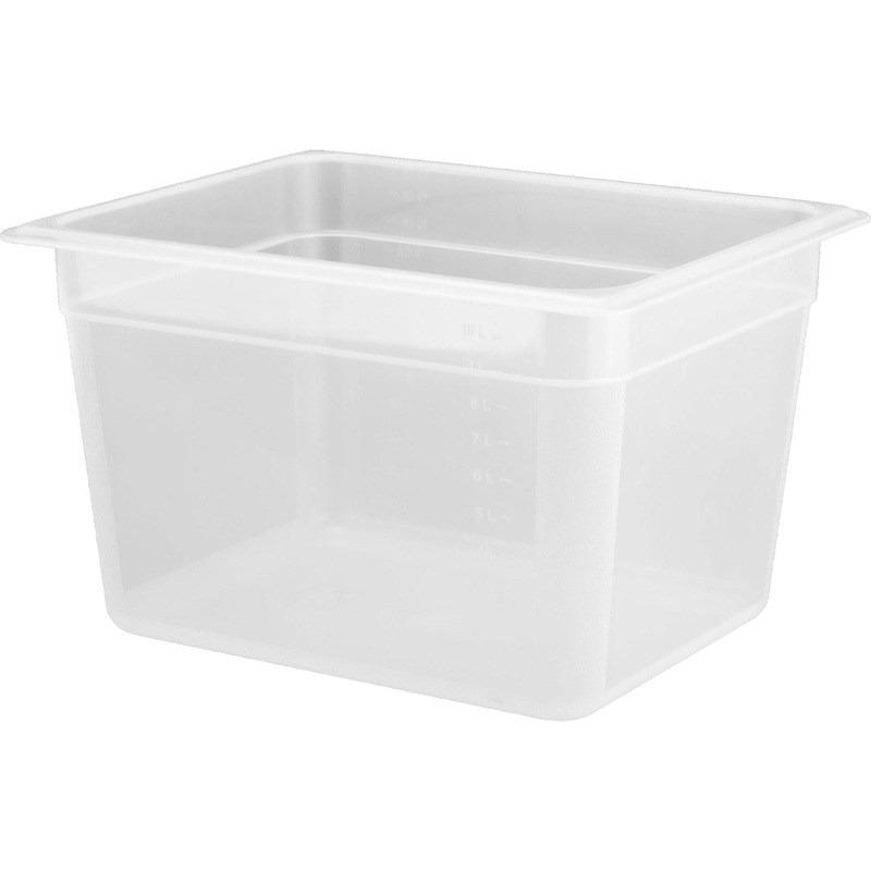 Polypropylene gastronorm storage container GN 1/2 200mm 11.7 litres