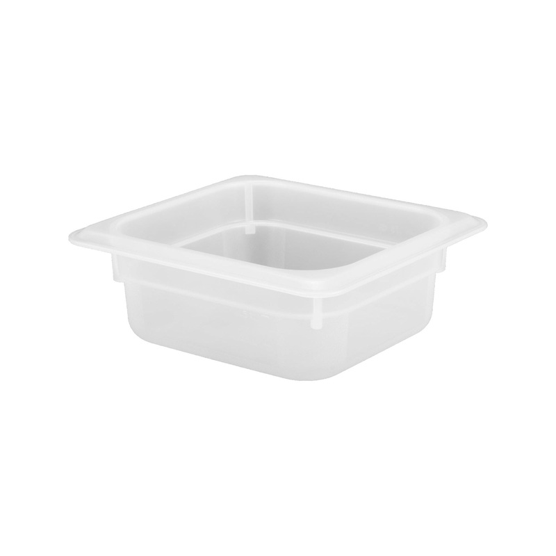 Polypropylene gastronorm storage container GN 1/6 65mm 1 litre