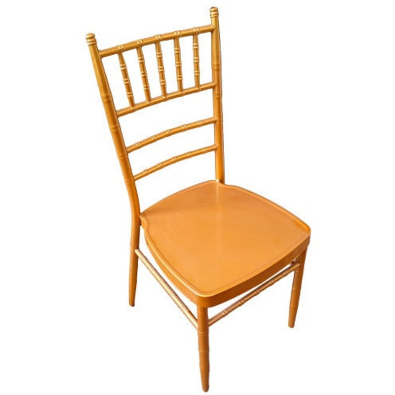 Catering chair with steel frame gold 39x41cm