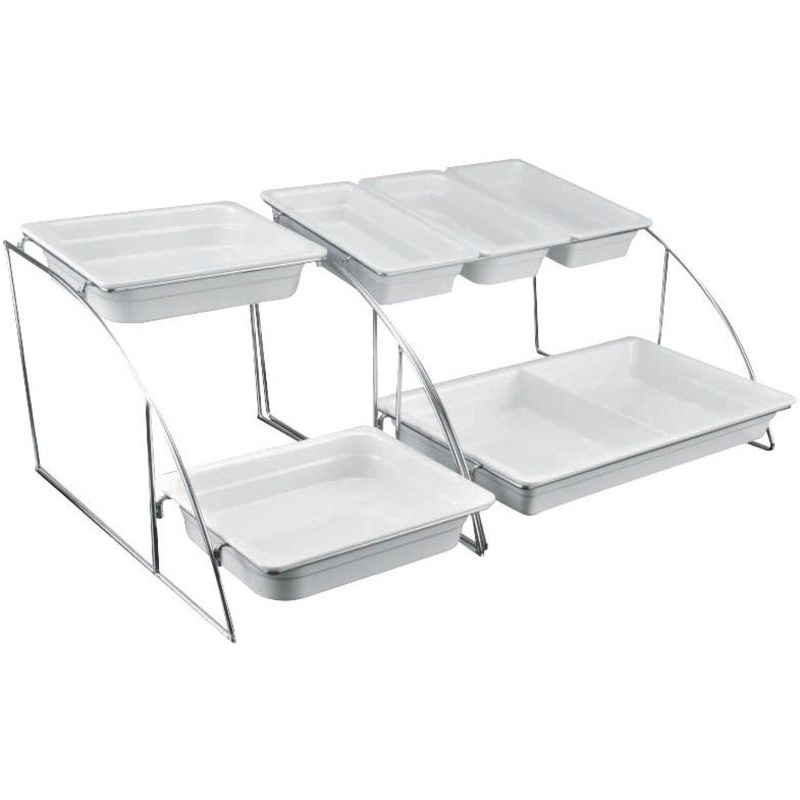 GN 1/2 container stand with two levels 36cm