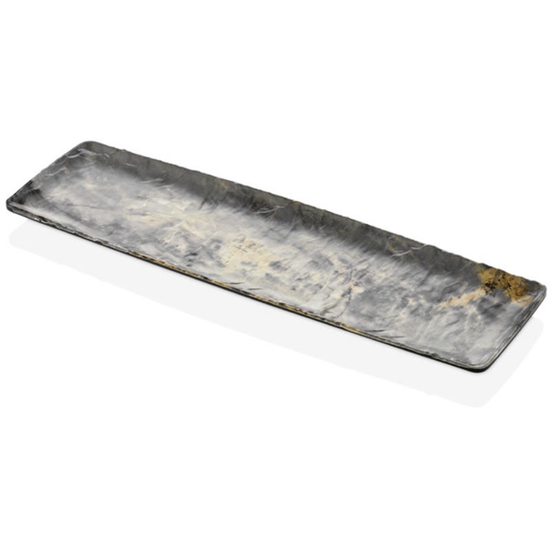 Rectangular melamine platter "Royal Marble Polaris" GN 2/4