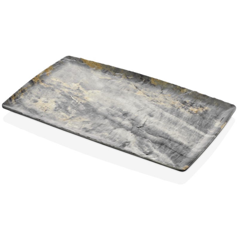 Rectangular melamine platter "Royal Marble Polaris" GN1/1