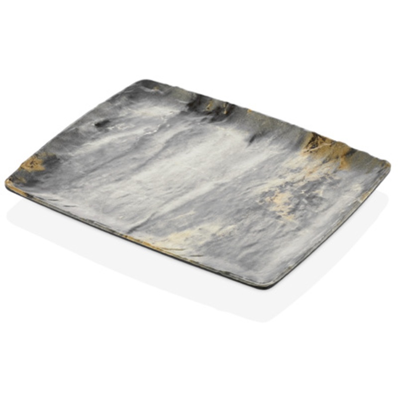 Rectangular melamine platter "Royal Marble Polaris" GN1/2