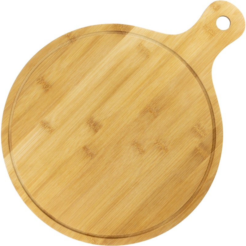 Wooden pizza paddle board with juice groove 28cm