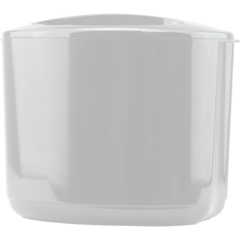 Acrylic ice bucket with lid white 10 litres