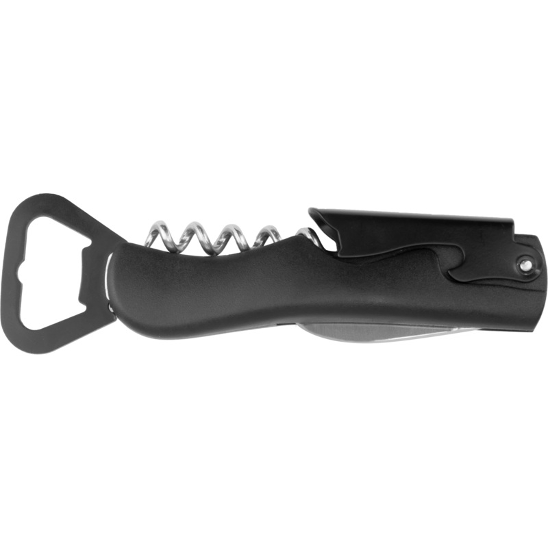 Corkscrew with bottle opener