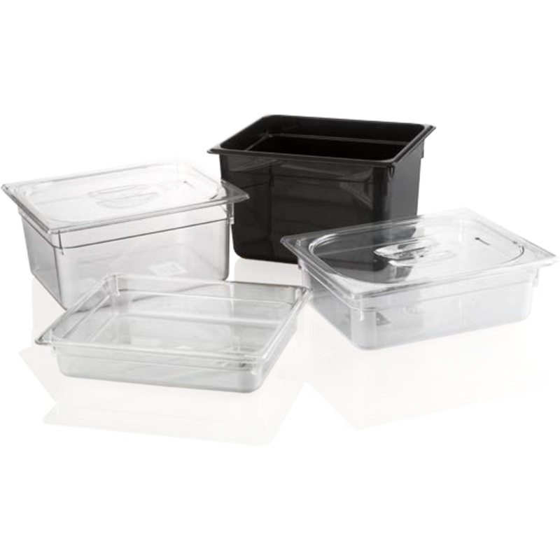 Polycarbonate gastronorm storage container GN 1/2 transparent 11.7 litres