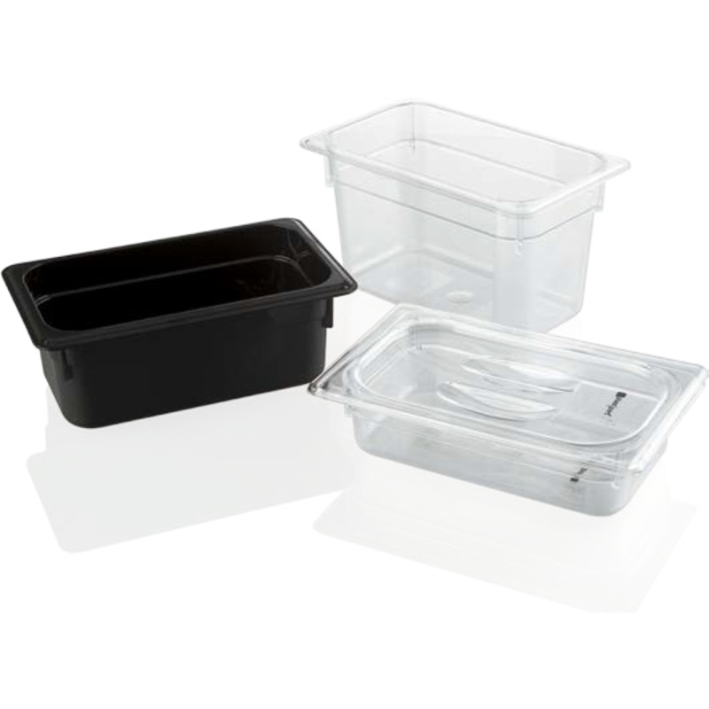 Polycarbonate gastronorm storage container GN 1/4 transparent 2 litres
