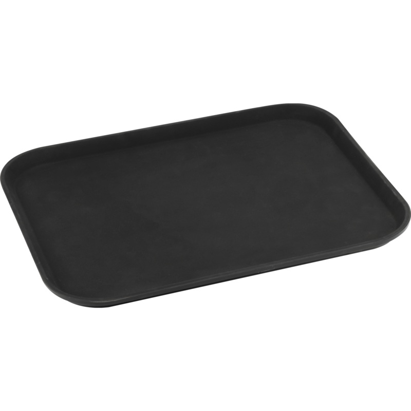 Rectangular serving tray black 40.6x30.5cm