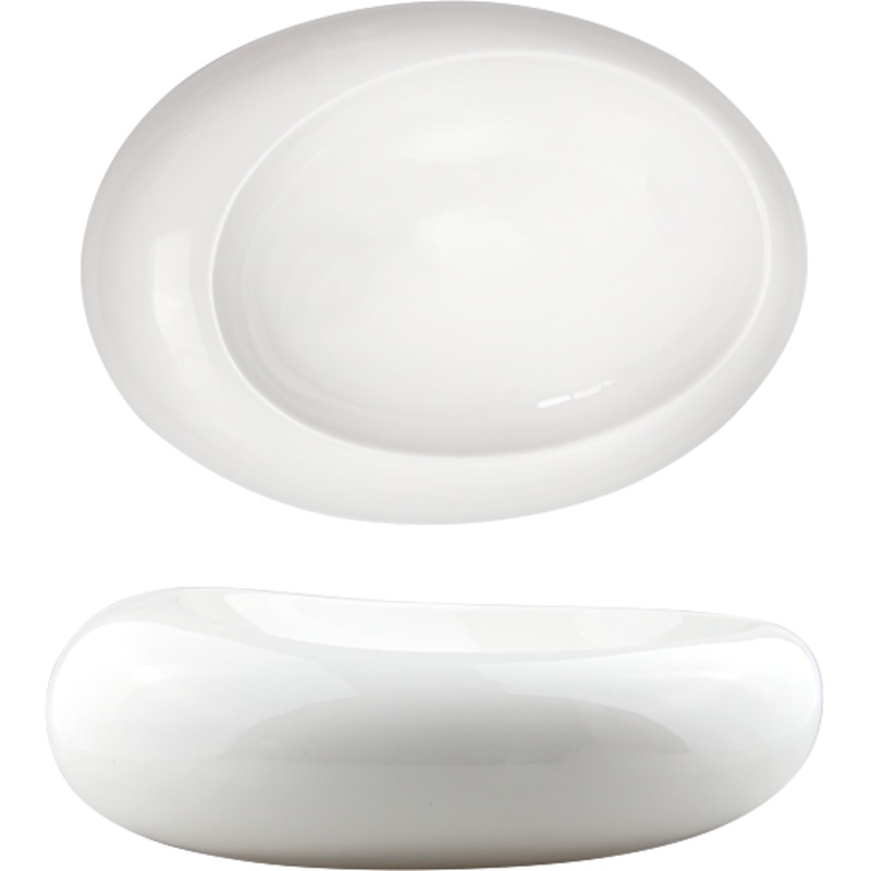 White cloud presentation plate 25cm