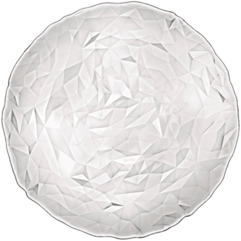 Round glass charger plate 33cm